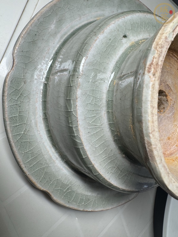 古玩陶瓷高麗青瓷茶盞(帶盞托)真品鑒賞圖