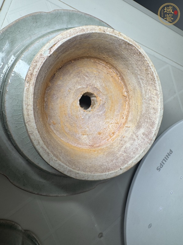 古玩陶瓷高麗青瓷茶盞(帶盞托)真品鑒賞圖