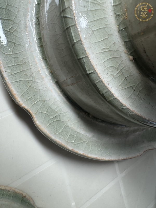 古玩陶瓷高麗青瓷茶盞(帶盞托)真品鑒賞圖