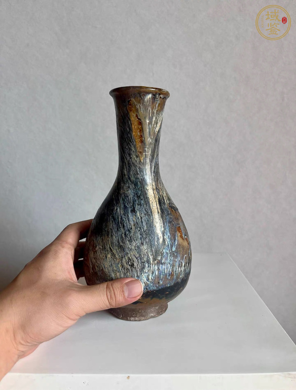 古玩陶瓷窯變釉瓶真品鑒賞圖