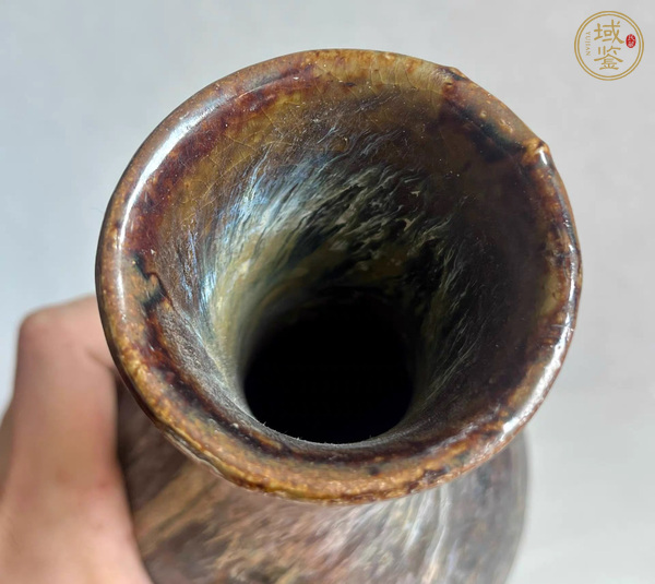古玩陶瓷窯變釉瓶真品鑒賞圖