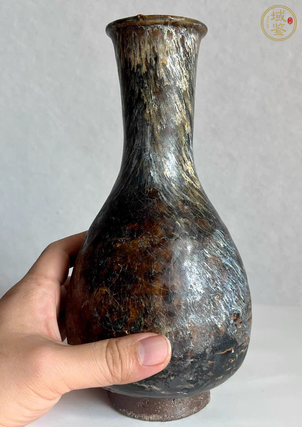 古玩陶瓷窯變釉瓶真品鑒賞圖