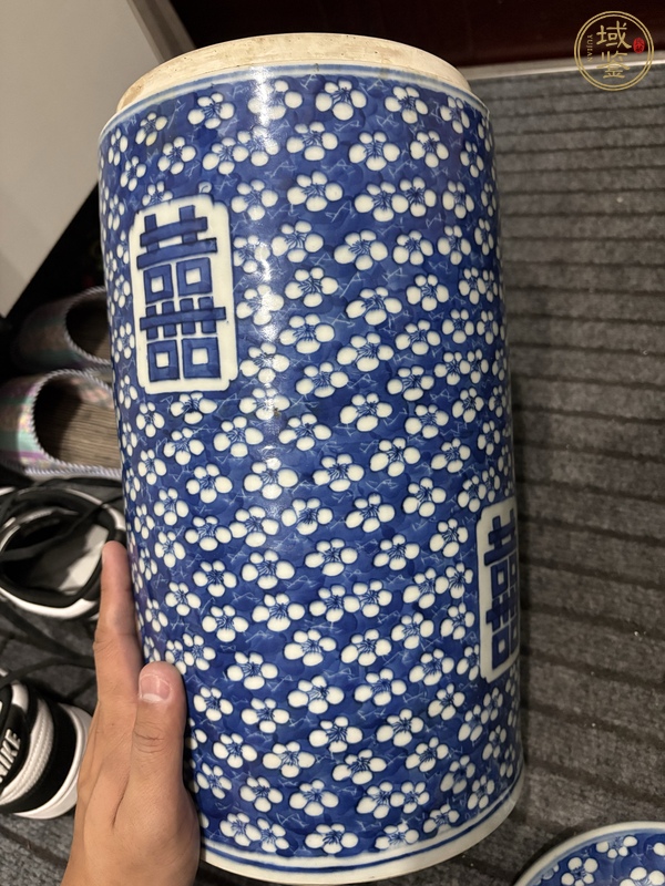 古玩陶瓷青花蓋缸真品鑒賞圖