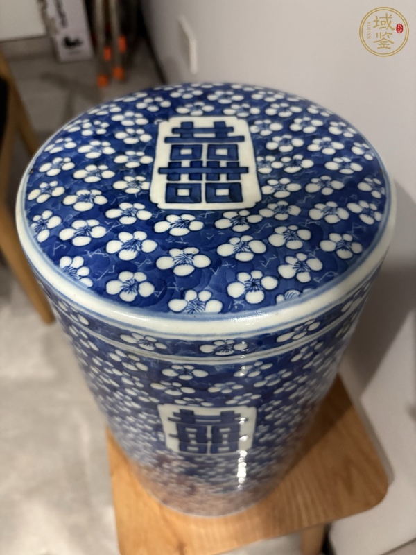 古玩陶瓷青花蓋缸真品鑒賞圖