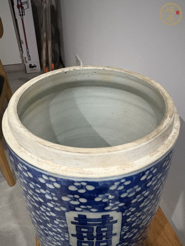 古玩陶瓷青花蓋缸真品鑒賞圖