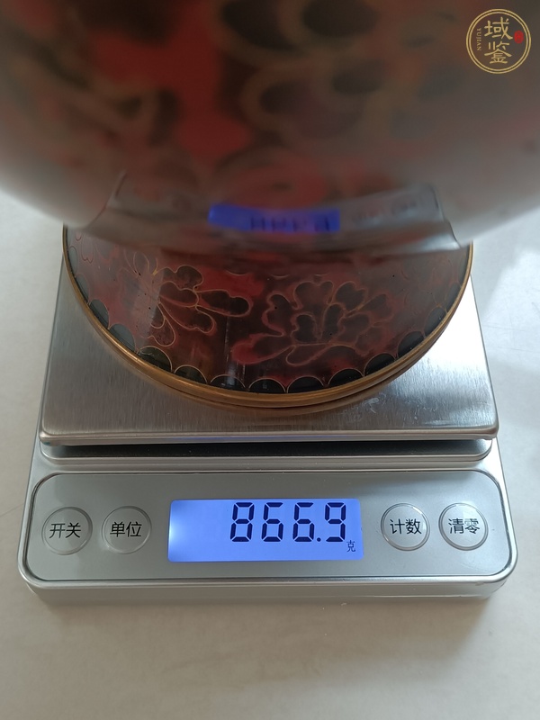 古玩雜項景泰藍龍紋花瓶真品鑒賞圖