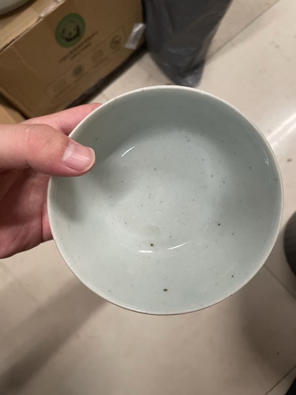古玩陶瓷豆青釉茶杯拍賣,當前價格1000元