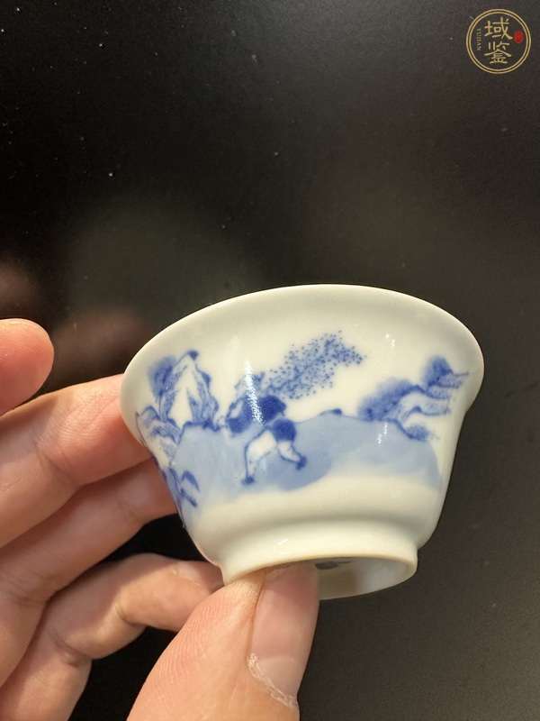 古玩陶瓷青花杯真品鑒賞圖