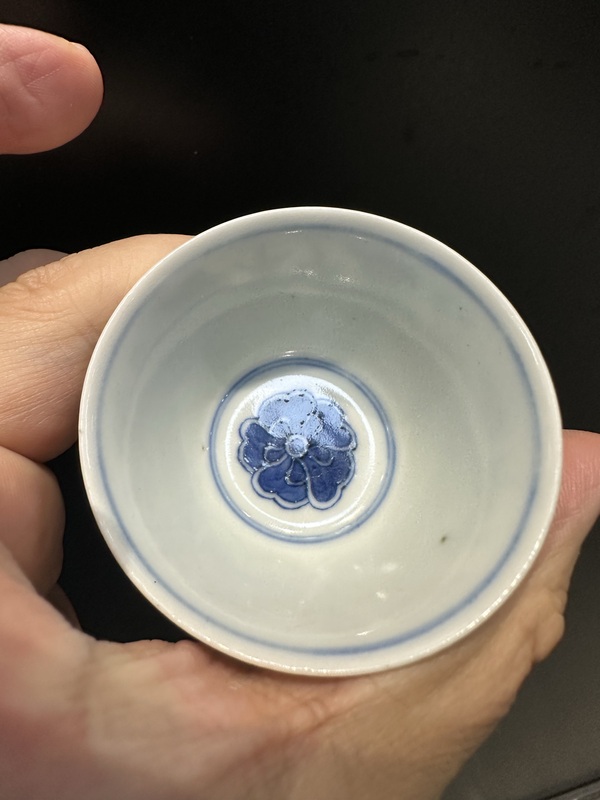 古玩陶瓷青花杯拍賣，當前價格2000元