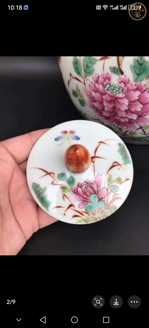 古玩陶瓷粉彩罐真品鑒賞圖