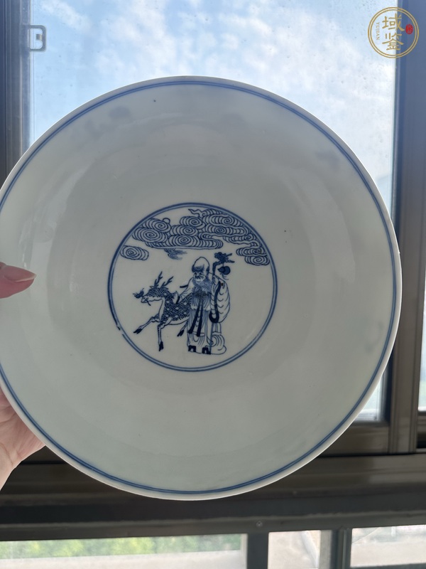 古玩陶瓷青花八仙人物碗真品鑒賞圖