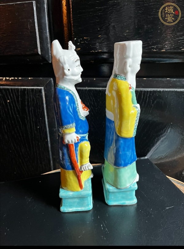 古玩陶瓷粉彩人物造像真品鑒賞圖