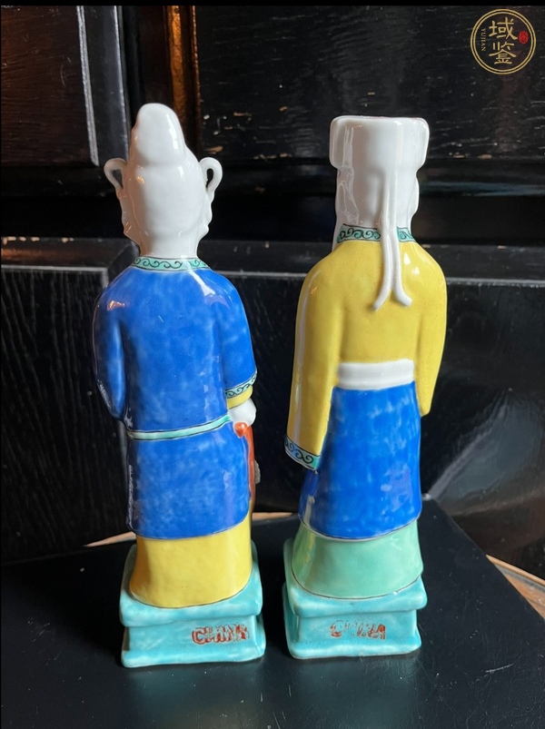 古玩陶瓷粉彩人物造像真品鑒賞圖