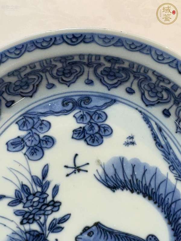 古玩陶瓷青花盤真品鑒賞圖