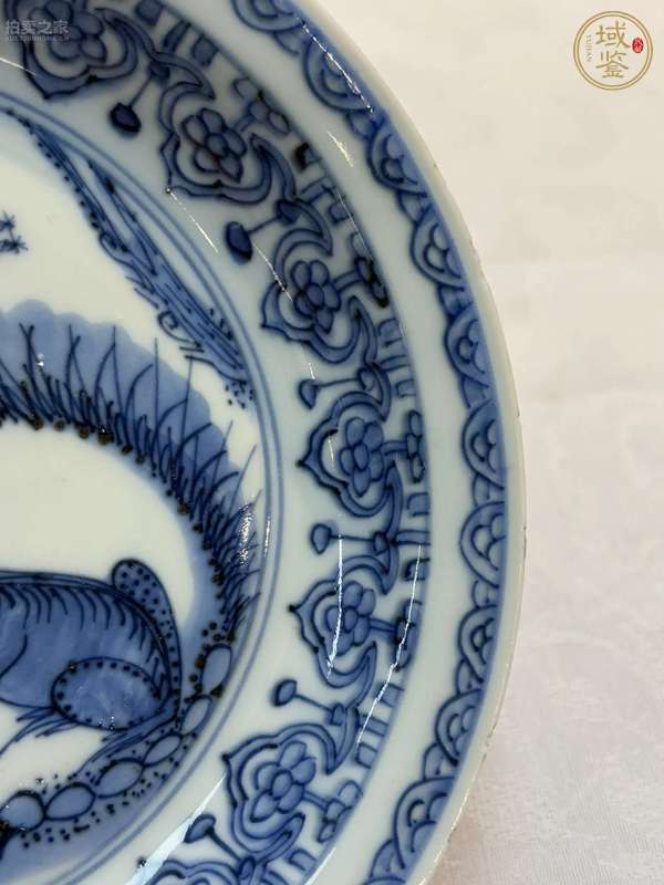 古玩陶瓷青花盤真品鑒賞圖