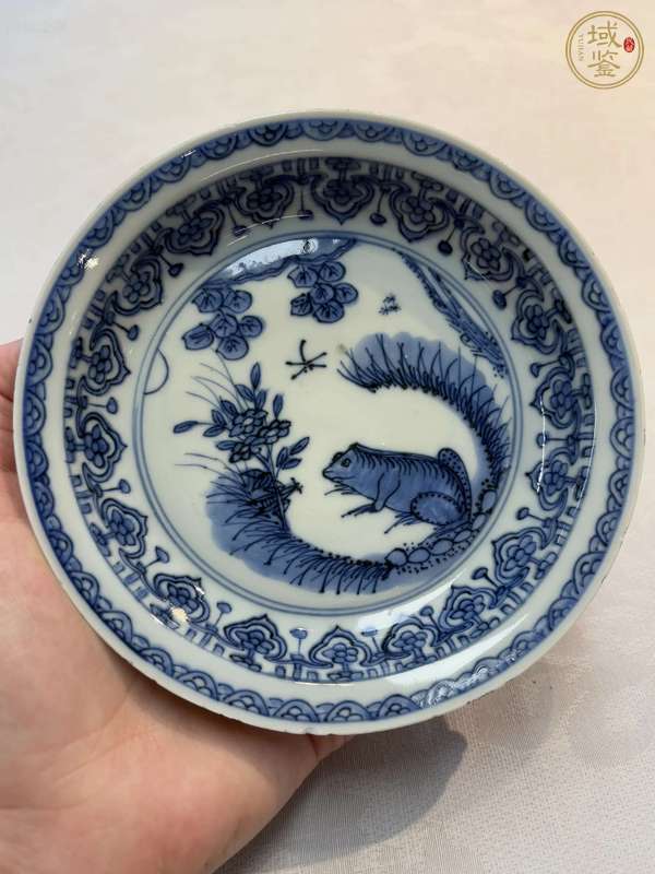 古玩陶瓷青花盤真品鑒賞圖