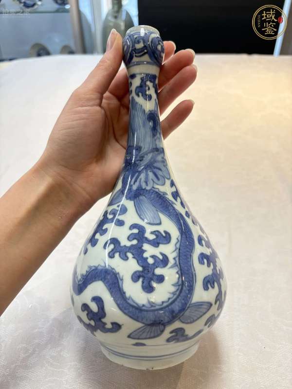 古玩陶瓷蒜頭瓶真品鑒賞圖