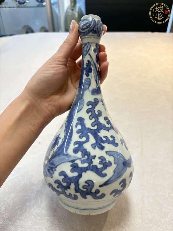 古玩陶瓷蒜頭瓶真品鑒賞圖