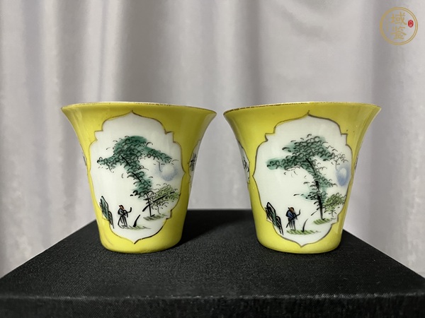 古玩陶瓷粉彩花盆真品鑒賞圖