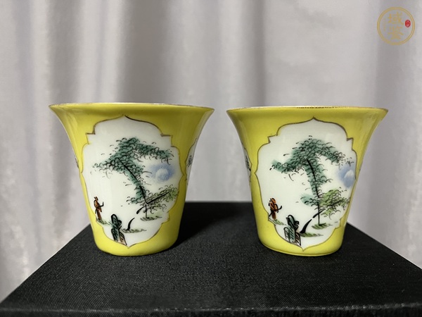古玩陶瓷粉彩花盆真品鑒賞圖