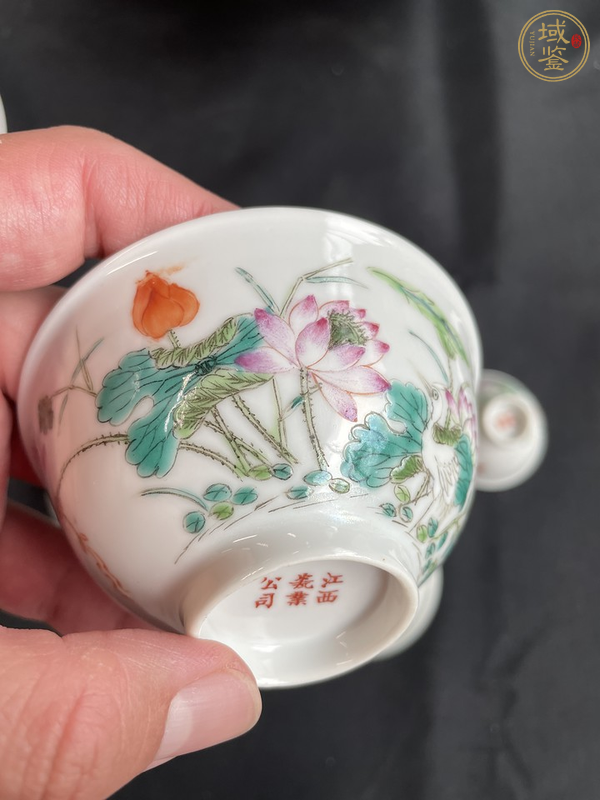 古玩陶瓷一路連科粉彩盤真品鑒賞圖