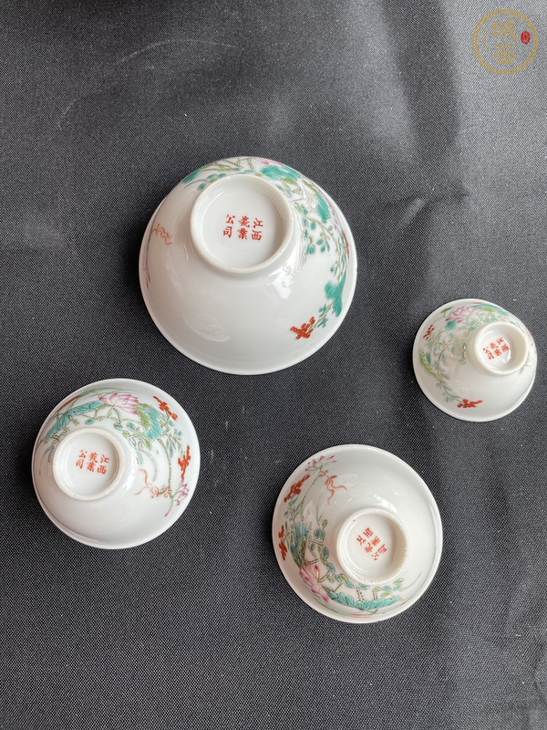 古玩陶瓷一路連科粉彩盤真品鑒賞圖