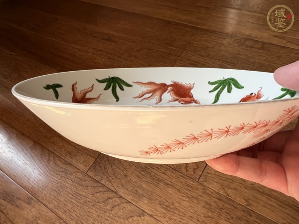 古玩陶瓷粉彩金玉滿堂盤真品鑒賞圖
