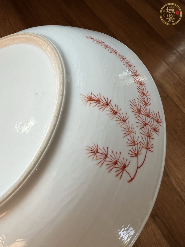 古玩陶瓷粉彩金玉滿堂盤真品鑒賞圖