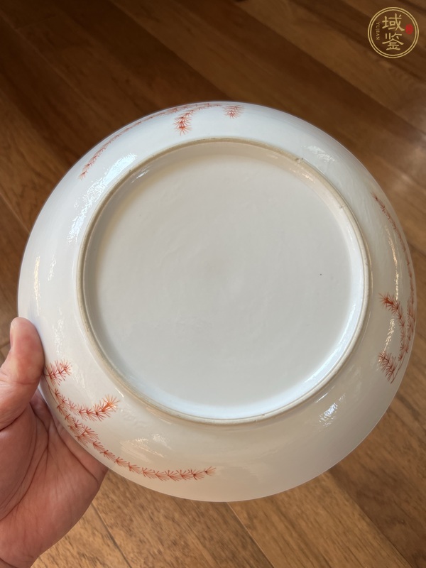 古玩陶瓷粉彩金玉滿堂盤真品鑒賞圖