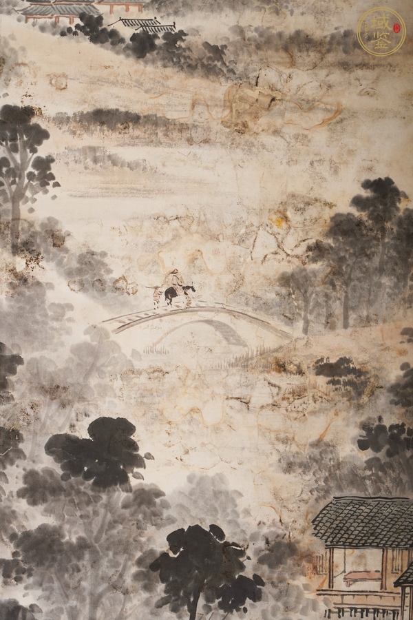 古玩字畫雨后青山分外明真品鑒賞圖