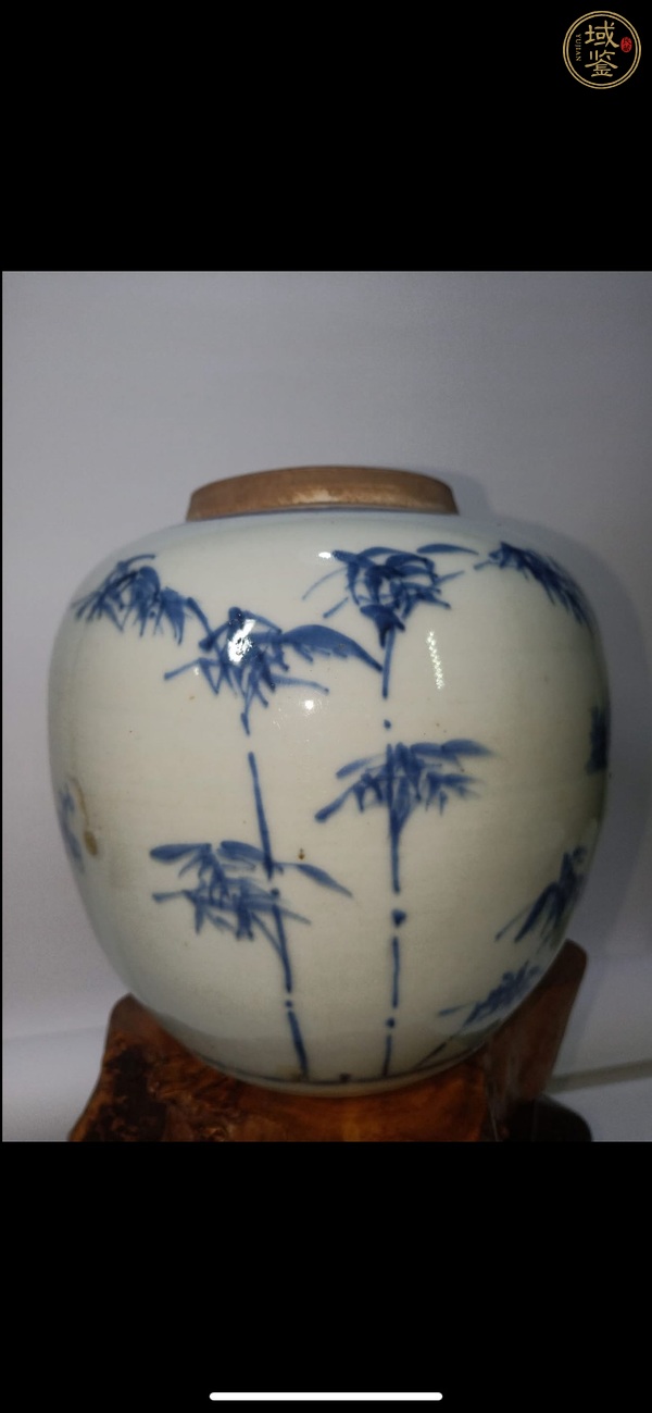 古玩陶瓷青花歲寒三友罐，疑似復窯真品鑒賞圖
