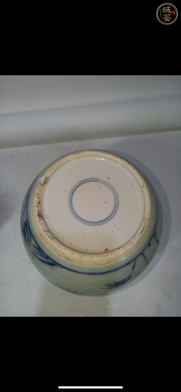 古玩陶瓷青花歲寒三友罐，疑似復窯真品鑒賞圖