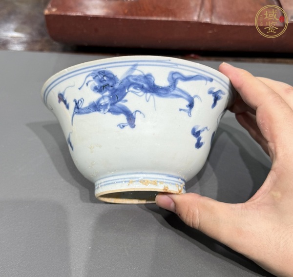 古玩陶瓷青花龍紋碗真品鑒賞圖