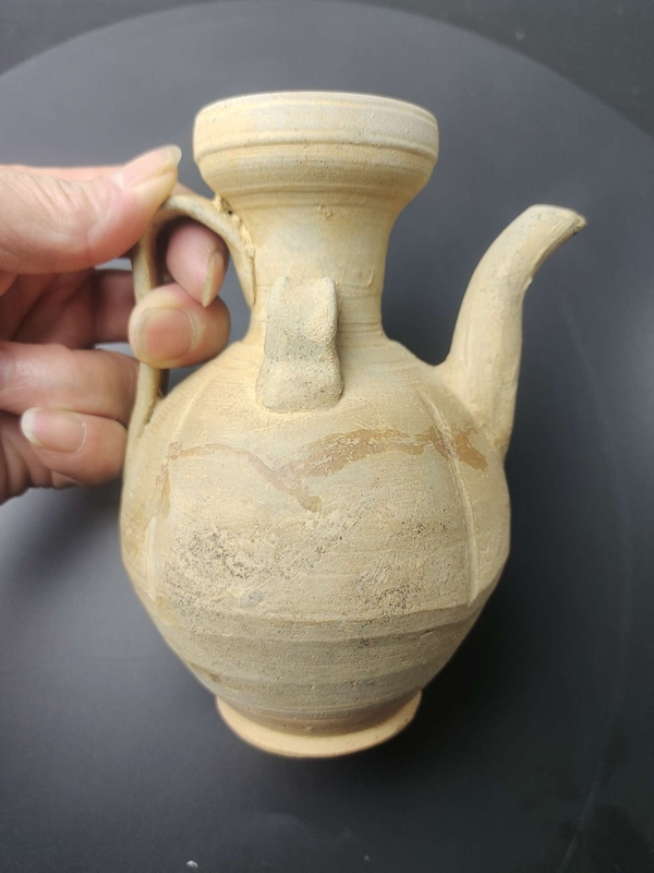 古玩陶瓷北宋青白釉盤口瓜棱執(zhí)壺拍賣，當(dāng)前價(jià)格1980元