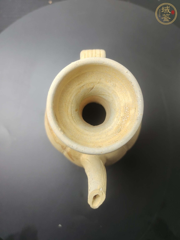 古玩陶瓷青白釉盤口瓜棱執壺真品鑒賞圖