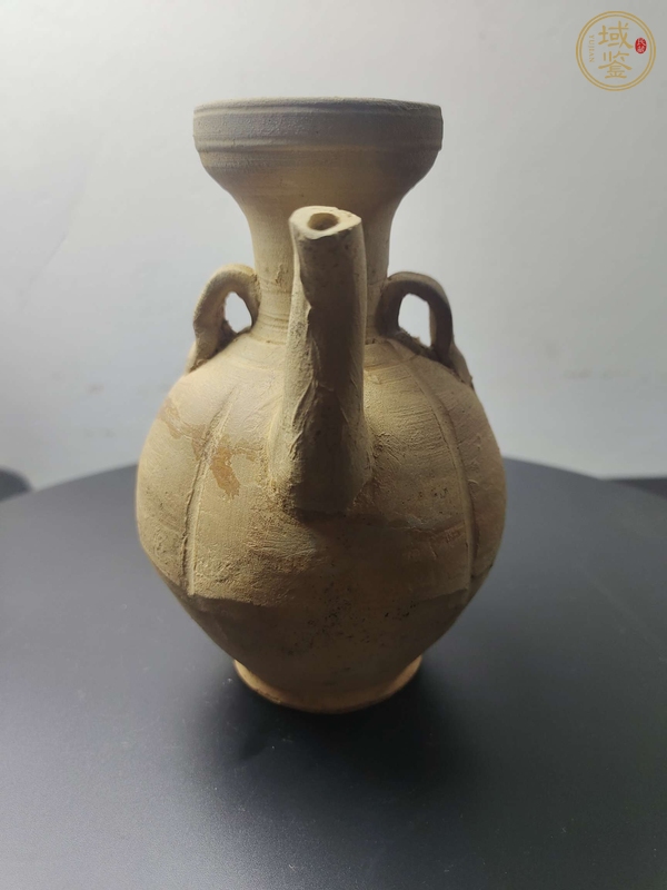 古玩陶瓷青白釉盤口瓜棱執壺真品鑒賞圖