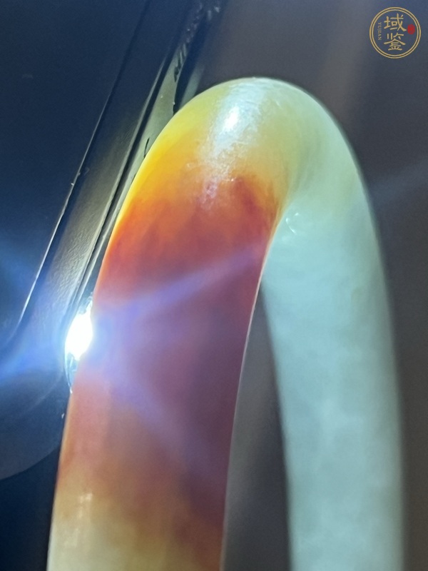 古玩玉器翡翠鐲子真品鑒賞圖