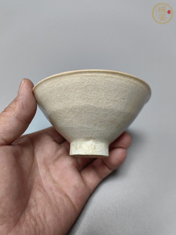 古玩陶瓷青白釉斗笠盞真品鑒賞圖