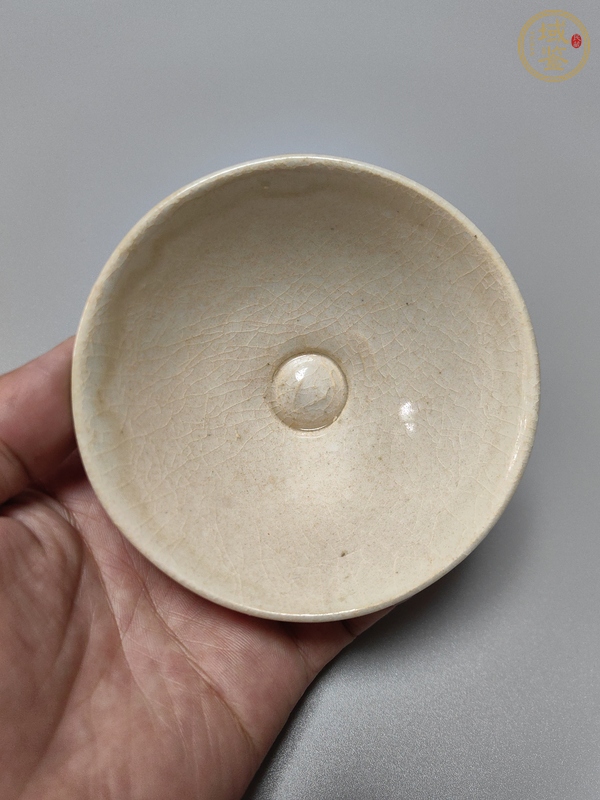 古玩陶瓷青白釉斗笠盞真品鑒賞圖