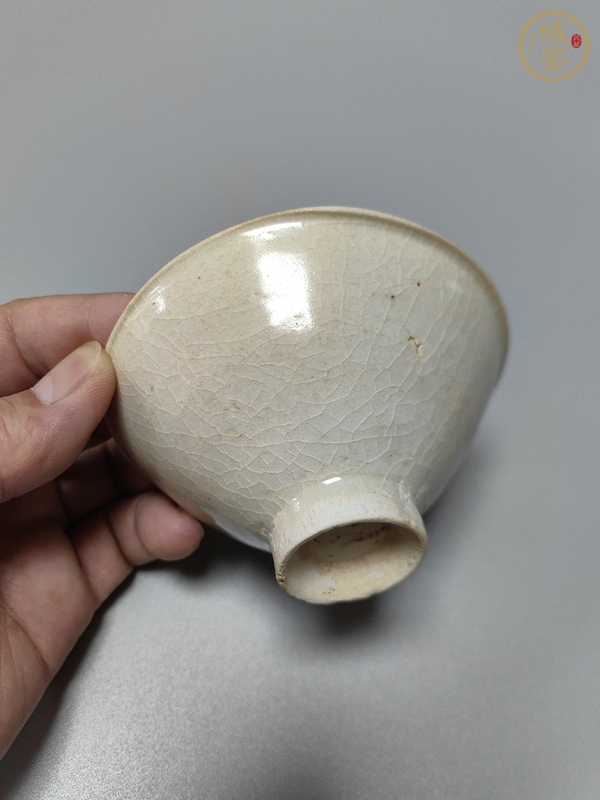 古玩陶瓷青白釉斗笠盞真品鑒賞圖