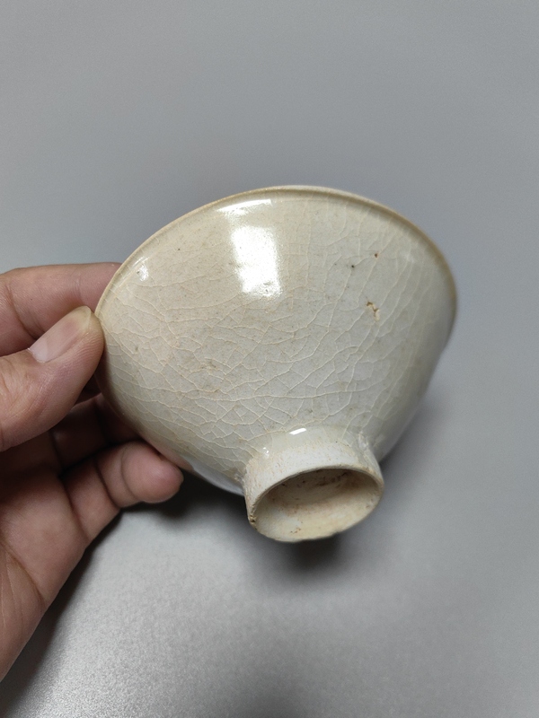 古玩陶瓷南宋-青白釉斗笠盞拍賣,當(dāng)前價格4700元