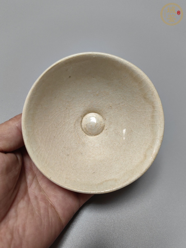 古玩陶瓷青白釉斗笠盞真品鑒賞圖