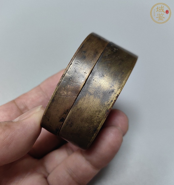 古玩銅器墨盒真品鑒賞圖