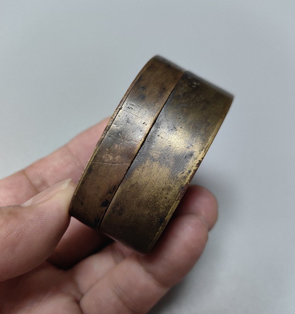 古玩銅器墨盒拍賣，當前價格1600元
