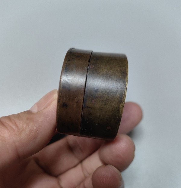 古玩銅器墨盒拍賣，當前價格1600元