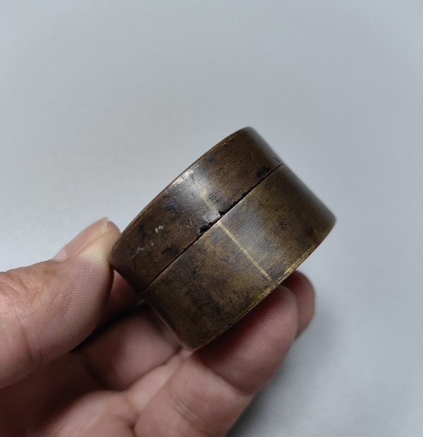 古玩銅器墨盒拍賣，當前價格1600元