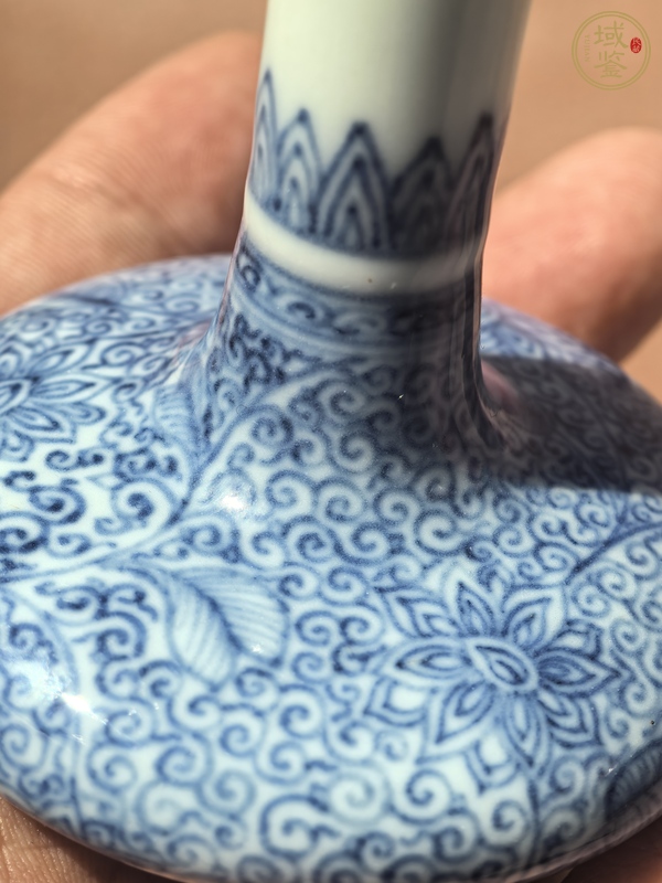 古玩陶瓷青花荸薺瓶真品鑒賞圖
