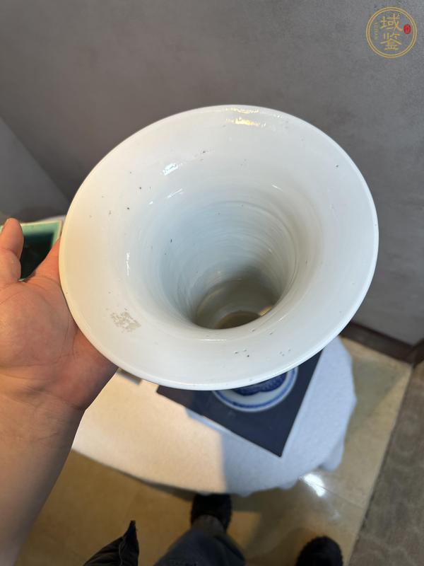古玩陶瓷青花花觚真品鑒賞圖