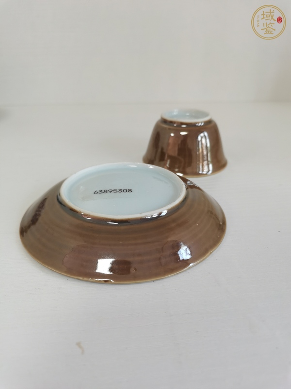 古玩陶瓷 斗雞圖青花盤真品鑒賞圖