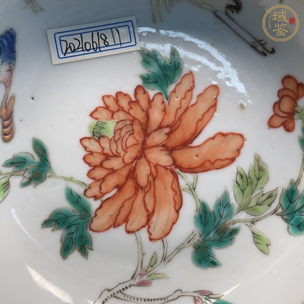 古玩陶瓷粉彩盤真品鑒賞圖